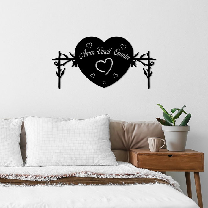 Wallity Omnia Vincit Amor 2 Escultura de Pared Negra Wallity Omnia Vincit Amor 2 Escultura de Pared Negra